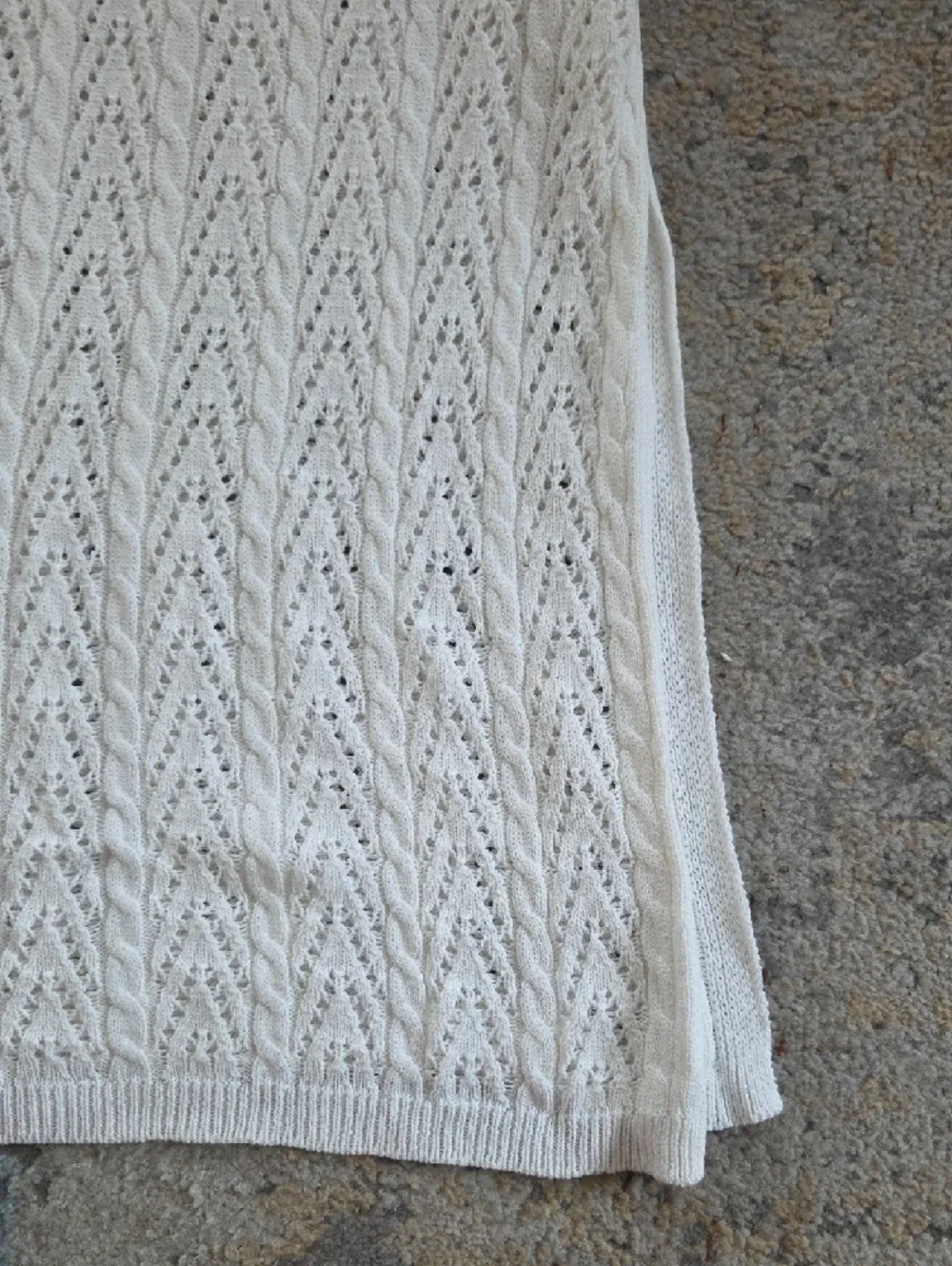 Fashion to Figure White Off-Shoulder Crochet Boho Maxi Dress‎